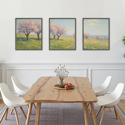 Floral Canvas Wall Art with Strong Artistic and Visual Aesthetics,3 - Pieces