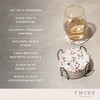 Twine Terrazzo Coasters, Stoneware Coaster Set, White Coasters with Stand, Coffee Table Decor, Set of 6, Multicolor - 2 of 4