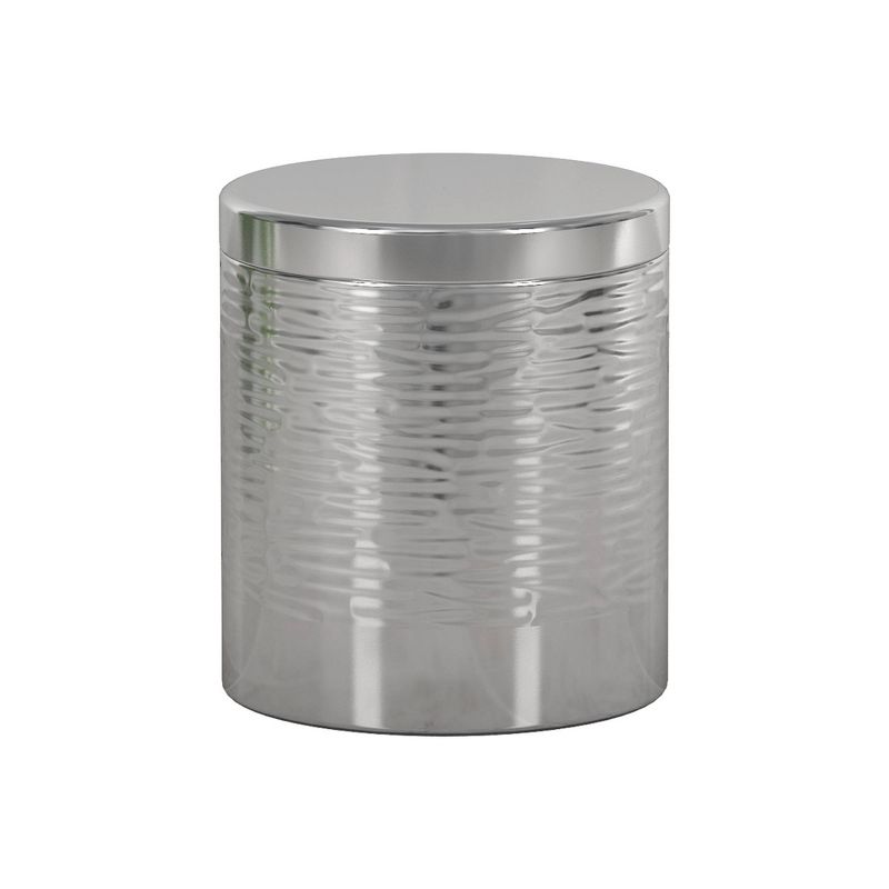 Metropolitan Metal Bathroom Vanity Countertop Storage Organizer Canister Jar - Nu Steel, 1 of 8