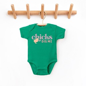 The Juniper Shop Chicks Dig Me Baby Bodysuit - 1 of 2