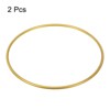 Unique Bargains Floral Hoop Wreath Frame Macrame Ring for Wedding Geometric Decor Party Wall Hanging - 3 of 4