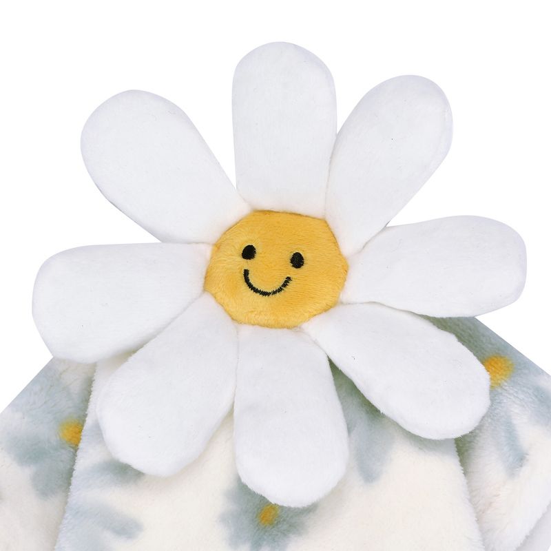 Lambs & Ivy Sweet Daisy Lovey White Flower Plush Security Blanket, 2 of 6