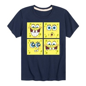 Boys' - SpongeBob SquarePants - Spongebob Face Short Sleeve Graphic T-Shirt - 1 of 4