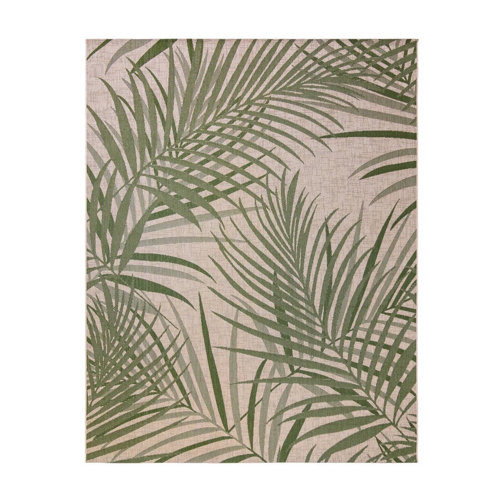 Photos - Area Rug Gertmenian 5'2"x7' Paseo Paume Palm Leaf Accent Rug: Belgian Crafted, Stai