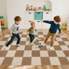 Washable Modern Living Room Rugs, Gingham Check Non Slip Bedroom Carpet, Geometric Checkered Indoor Floor Rugs for Dining Room - 4 of 4