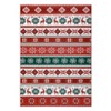 Christmas Area Rug Washable Xmas Snowflakes Rugs Indoor Non-Slip Low Pile Holidays Decorative Accent Rug - 3 of 4