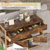 Console Table Narrow Entryway Table - 31.9" Console Table with Drawers Sofa Table with 3-Tier Storage Shelves - 4 of 4