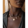 Charm Necklace-14K Gold/Silver Plated Charm Necklace Shell Conch Shell Turtle Starfish Coconut Tree Pearl Necklace Summe Beach Necklaces for Women - 3 of 4