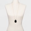 Semi-Precious Black Howlite Pendant Necklace - Universal Thread™ Black - image 2 of 2
