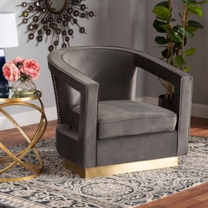 Neville Metal Armchair - Baxton Studio - 1 of 4