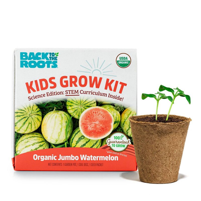 Back to the Roots Kids Grow Kit Science Edition Organic Jumbo Watermelon, 1 of 12