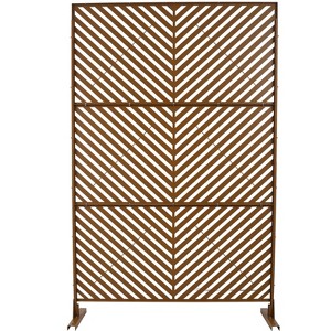 CAVINAS Matrix Metal Decorative Patio Screens, Outdoor & Indoor, Freestanding Decorative Privacy Screen for Deck Balcony Patio - 1 of 4