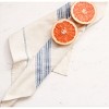 Slickblue Versatile Hand-Spun Cotton Dinner Napkin, 20x20 Inches, Striped Design, Machine Washable, Multiple Colors - 2 of 4