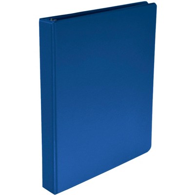School Smart D Ring Binder, Polypropylene, 1 Inch, Blue