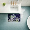 Stupell Industries Midnight Garden Peacock Feathers Printed Plush Bathroom Floor Mat, design by Nicole Tamarin - 3 of 4