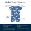 Gerber Buttery-Soft Snug Fit Short Sleeve Romper - 4 of 4