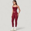 Anna-Kaci Active Women's High Waist Crossover Lounge Leggings with Full Length Slim Fit and Flattering Waistband - 2 of 4