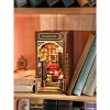 Hands Craft DIY Miniature House Kit Bookstore: Art & Craft Activity, Wood & Paper, Ages 14+, Requires 2 AAA Batteries - 3 of 4