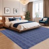 8x10 Living Room Rug Machine Washable Print Braided Large Area Rug Farmhouse Solid Carpet Non-Slip Non-Shedding Thin Indoor Floor Carpet for Office - 2 of 4