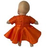 Doll Clothes Superstore Orange Party Dress Fits 15-16 Baby And Cabbage Patch Kid Dolls - 4 of 4