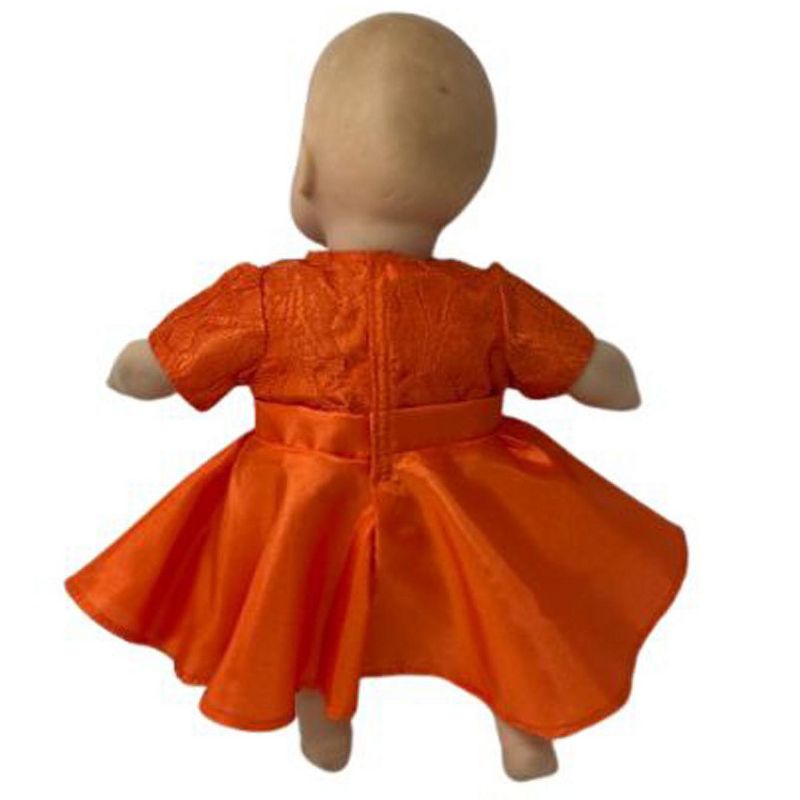 Doll Clothes Superstore Orange Party Dress Fits 15-16 Baby And Cabbage Patch Kid Dolls, 4 of 5