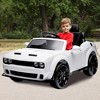 Jojoka 12V Licensed Ride On Car for Kids, Dodge Challenger Style, Toddler Ride On Toy with Remote, Spring Suspension, Music, LED Lights - 3 of 4