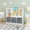 BABYYER Kids Bookcase and Bookshelf, with 3 Collapsible Fabric Drawers, Multifunctional Storage Chest, for Nursery, Playroom and Bedroom - 2 of 4