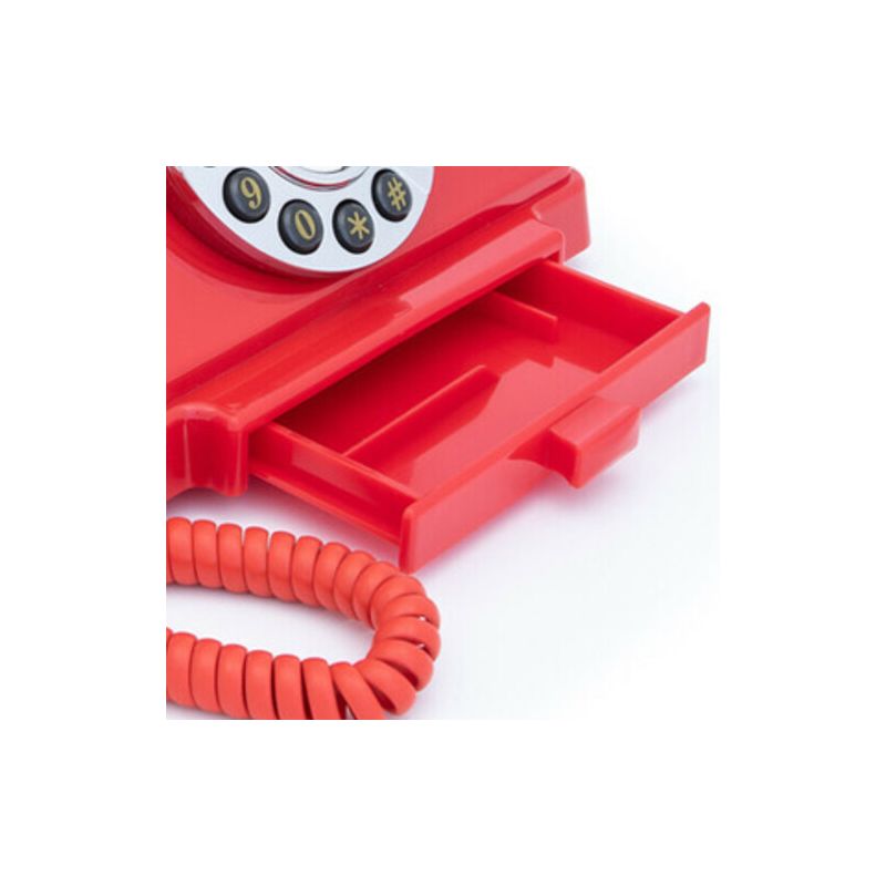 GPO Retro GPOCARRPBRD Carrington Push Button Telephone - Red, 4 of 7