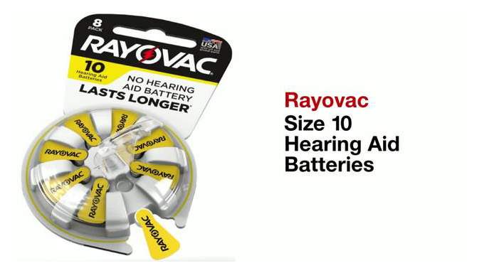Rayovac Size 10 Hearing Aid Battery, 2 of 8, play video
