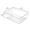 iDesign Fridge Storage Tray with Handle - Set of 4 - Clear - 3 of 4