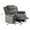 Corduroy & Velvet Motion Glider Recliner, Comfortable Living Room Reclining Chair with Pillow-Top Arms - 2 of 4