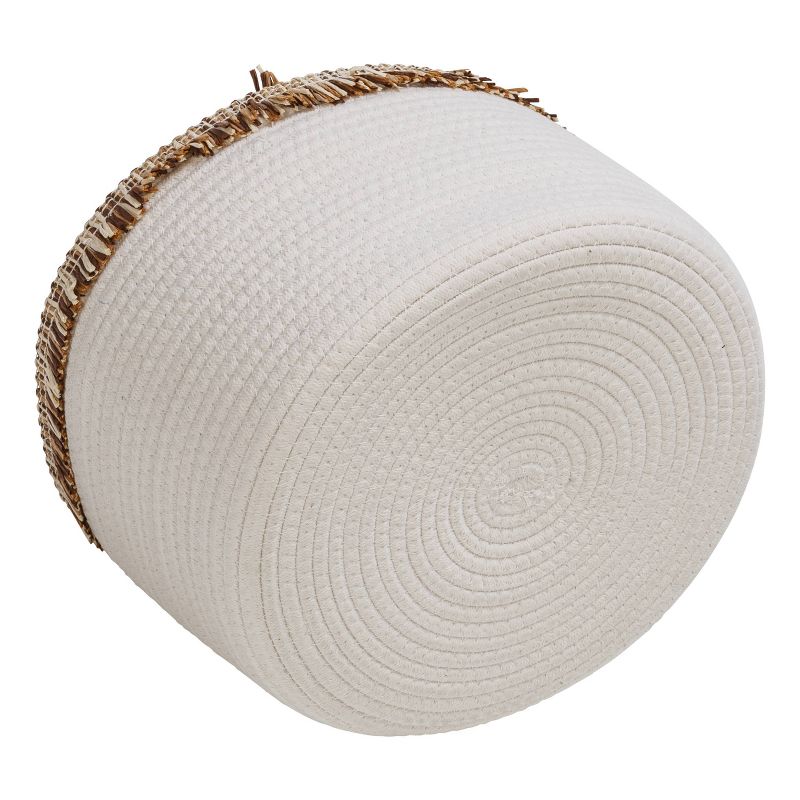 Honey-Can-Do Set of 3 Cotton Rope Baskets White, 4 of 8