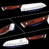 imarku Chef knife, 7 Inch Santoku Knife, German HC Stainless Steel Kitchen Knife, Ultra Sharp＆Durable Cooking Knife with Ergonomic Handle - 2 of 4
