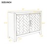 40Inch Modern Cabinets with Unique Design Doors with 1 Adjustable Shelves,Suitable for Multiple Rooms Such as Living Room and Study Room - 4 of 4