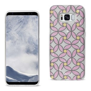 Reiko Samsung Galaxy S8 Edge/ S8 Plus Shine Glitter Shimmer Flower Hybrid Case in Pink - 1 of 4