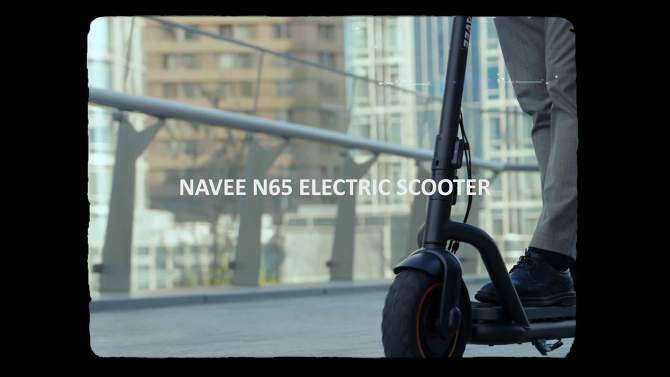NAVEE N65 Smart Electric Scooter | 50 Mile Range & 19.8 MPH | Dual Rotation Folding System, 2 of 9, play video