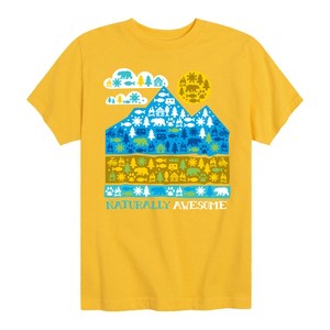 Boys' - Instant Message - Naturally Awesome in Nature Short Sleeve Graphic T-Shirt - 1 of 4