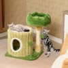 Munora Cat Tree with Sisal Scratcher - Indoor Activity Center for Cats (2 Styles) - Plush Perch, Spring Toy & Stable Base - 2 of 4
