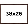 PosterPalooza | Classic Modern Brown Picture Frame - UV Acrylic, Backing Board, Hanging Hardware Included - 2 of 4