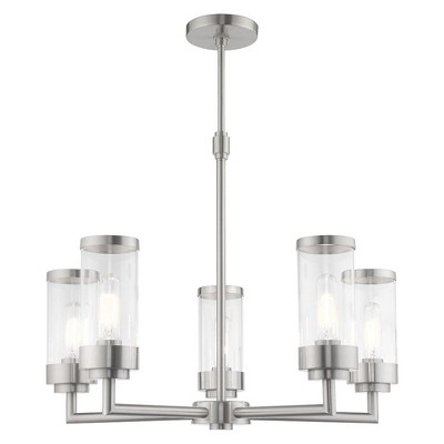 Hillcrest Brushed Nickel 5-Light Candle Style Chandelier