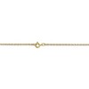 Black Bow Jewelry 0.7mm, 10k Yellow Gold, Cable Rope Chain Necklace - 4 of 4