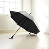 Unique Bargains Travel Umbrella Manual Blackout 3-fold All-weather Feather Sun Protection Vinyl Impact Cloth White 38.19"x22.83" 1 Pcs - 2 of 4