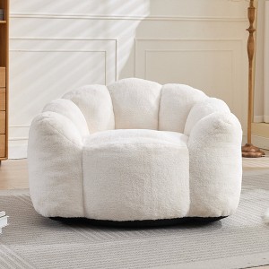 Portable Lotus Bean Bag Sofa with Carry Handle. No Assembly Required for Living Room & Bedroom. - 1 of 4