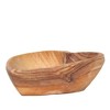 Slickblue Rustic Olive Wood Heart Decorative Bowl Set – Hand-Carved Jewelry Bowls, 2 Inches, Natural - 4 of 4