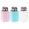 Unique Bargains Makeup Remover Nail Polish Push Down Alcohol Dispenser Bottles 3 Pcs 200ML(6.8oz) - 3 of 4
