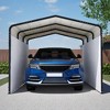 GDFStudio Strachey Modern 10x15 FT Outdoor Metal Carport with Waterproof Cloth - 3 of 4