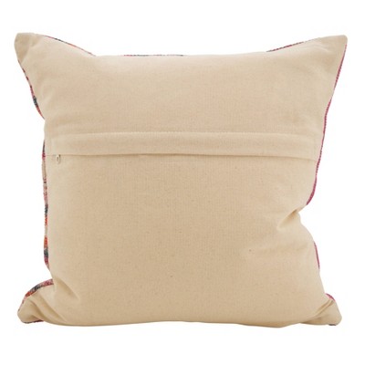 Bohemian Mix Square Cotton Polyester Throw Pillow
