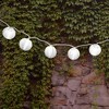 LumaBase Electric String Lights with 10 Nylon Lanterns - White - 2 of 3