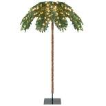 Costway 6 FT Pre-Lit Artificial Christmas Tropical Palm Tree w/ 813 Tips& 250 LED Lights
