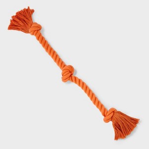 24" Rope Dog Toy - Boots & Barkley™ Orange - 1 of 4